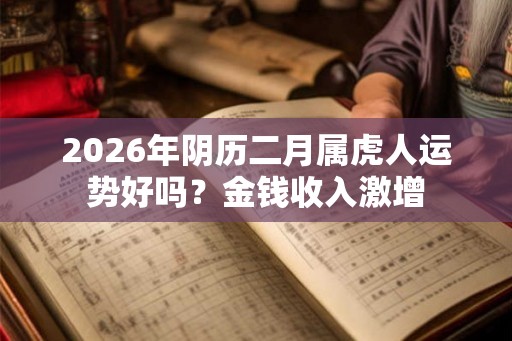 2026年阴历二月属虎人运势好吗?金钱收入激增 2026年阴历二月属虎人运势好吗?金钱收入激增
