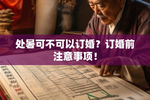 处暑可不可以订婚？订婚前注意事项！