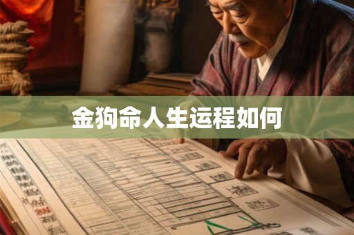金狗命人生运程如何