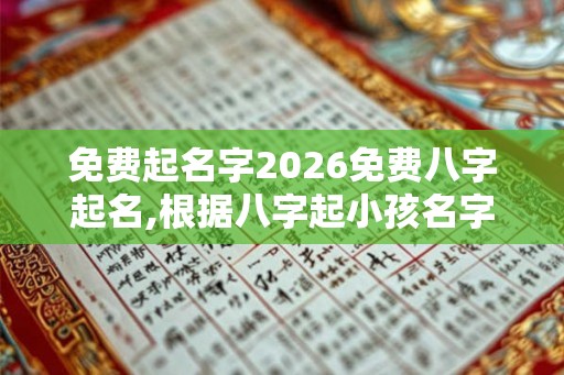 免费起名字2026免费八字起名,根据八字起小孩名字