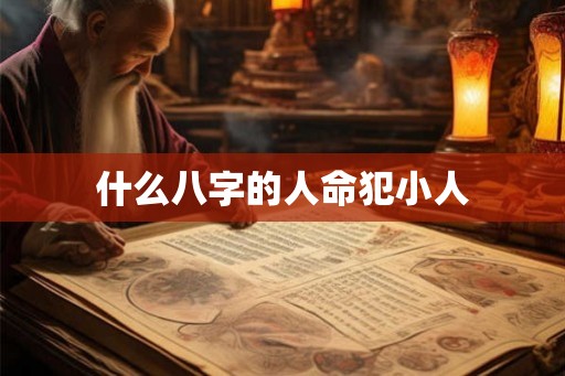 什么八字的人命犯小人 什么八字的人命犯小人