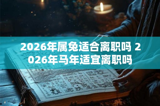 2026年属兔适合离职吗 2026年马年适宜离职吗