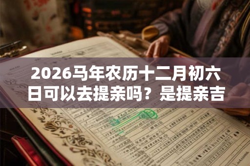 2026马年农历十二月初六日可以去提亲吗？是提亲吉日吗