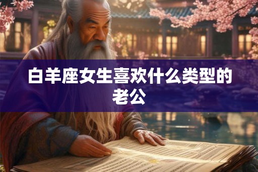 白羊座女生喜欢什么类型的老公
