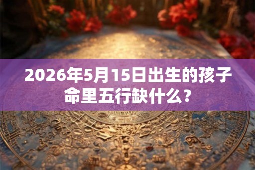 2026年5月15日出生的孩子命里五行缺什么? 2026年5月15日出生的孩子命里五行缺什么?