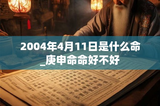 2004年4月11日是什么命_庚申命命好不好