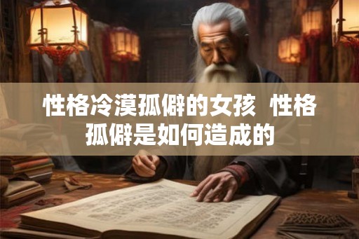 性格冷漠孤僻的女孩  性格孤僻是如何造成的