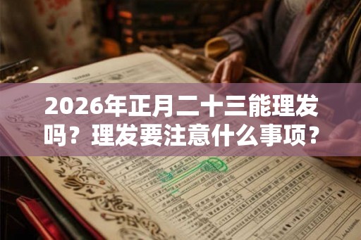 2026年正月二十三能理发吗？理发要注意什么事项？