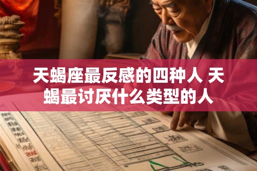 天蝎座最反感的四种人 天蝎最讨厌什么类型的人