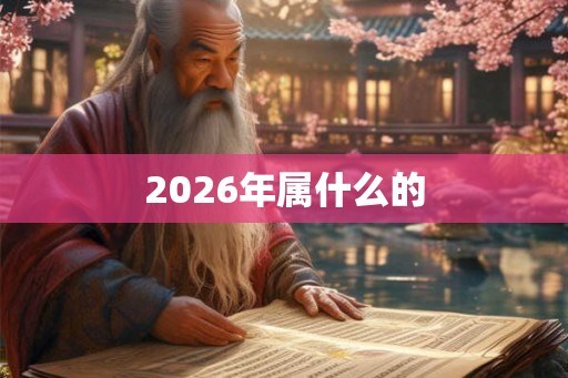 2026年属什么的