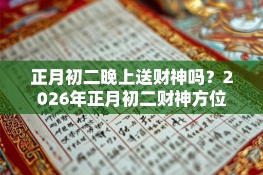 正月初二晚上送财神吗？2026年正月初二财神方位