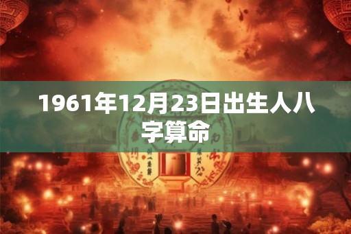 1961年12月23日出生人八字算命