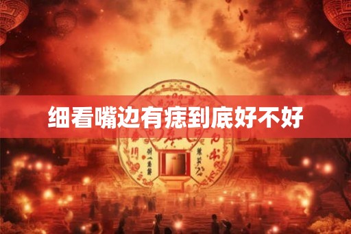 细看嘴边有痣到底好不好 细看嘴边有痣到底好不好