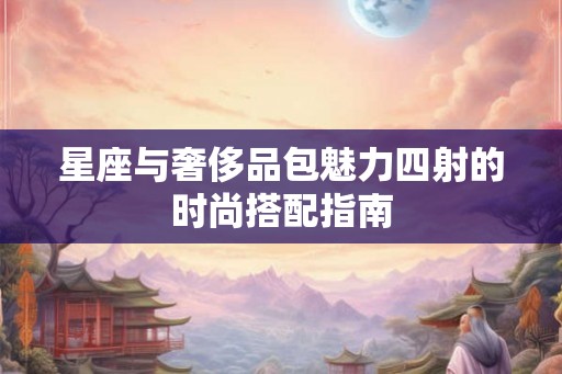 星座与奢侈品包魅力四射的时尚搭配指南