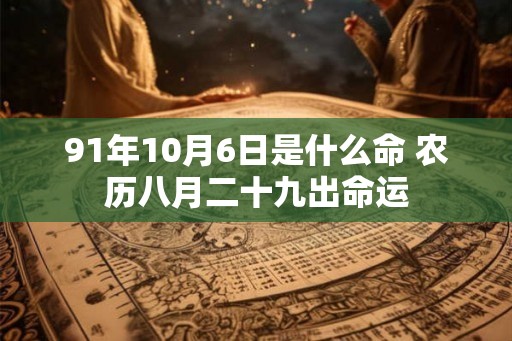 91年10月6日是什么命 农历八月二十九出命运