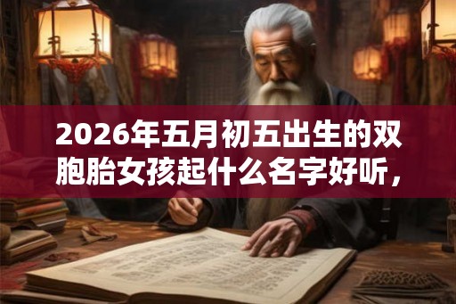 2026年五月初五出生的双胞胎女孩起什么名字好听，五行属什么