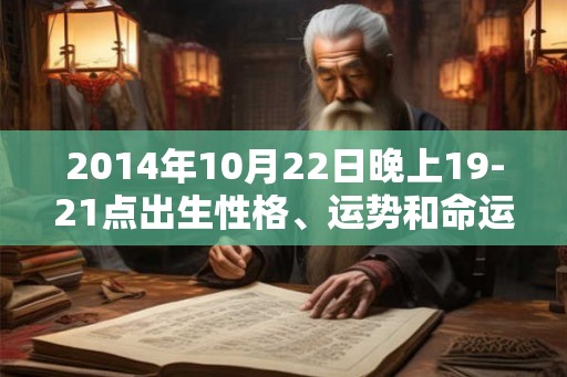 2014年10月22日晚上19-21点出生性格、运势和命运