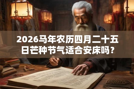 2026马年农历四月二十五日芒种节气适合安床吗？