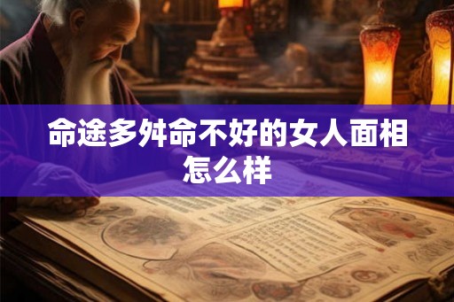 命途多舛命不好的女人面相怎么样