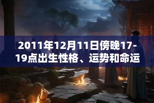 2011年12月11日傍晚17-19点出生性格、运势和命运