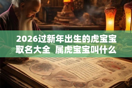 2026过新年出生的虎宝宝取名大全  属虎宝宝叫什么名字好