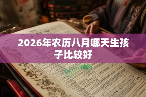 2026年农历八月哪天生孩子比较好