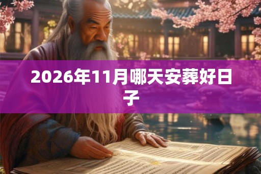 2026年11月哪天安葬好日子