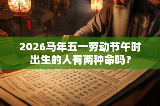 2026马年五一劳动节午时出生的人有两种命吗？