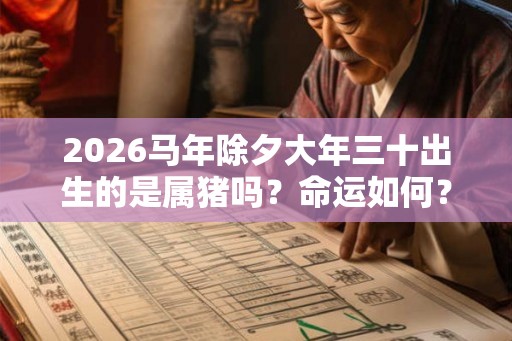 2026马年除夕大年三十出生的是属猪吗？命运如何？