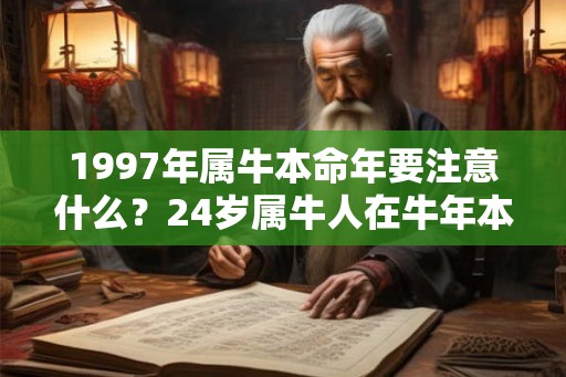 1997年属牛本命年要注意什么？24岁属牛人在牛年本命年命运如何？