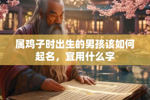 属鸡子时出生的男孩该如何起名，宜用什么字