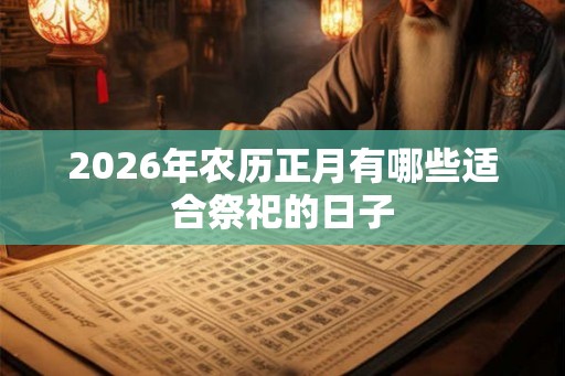 2026年农历正月有哪些适合祭祀的日子