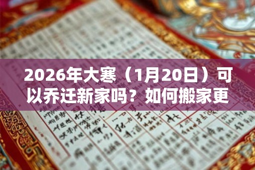 2026年大寒（1月20日）可以乔迁新家吗？如何搬家更吉利？