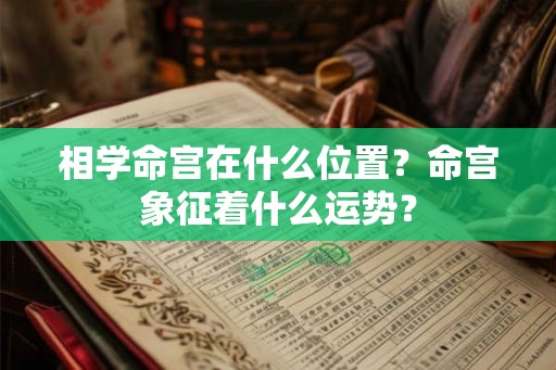 相学命宫在什么位置?命宫象征着什么运势? 相学命宫在什么位置?命宫象征着什么运势?