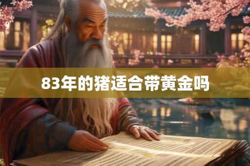 83年的猪适合带黄金吗