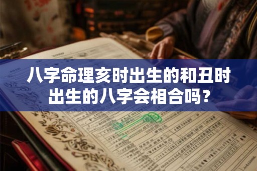 八字命理亥时出生的和丑时出生的八字会相合吗？