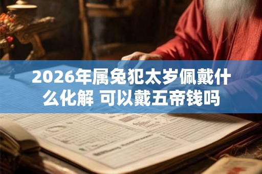 2026年属兔犯太岁佩戴什么化解 可以戴五帝钱吗