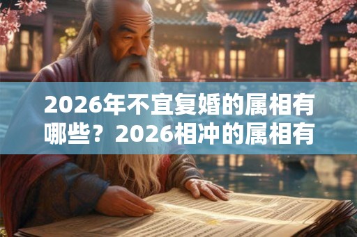 2026年不宜复婚的属相有哪些？2026相冲的属相有哪些？