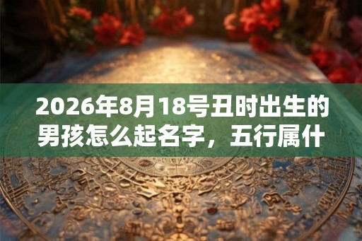 2026年8月18号丑时出生的男孩怎么起名字，五行属什么