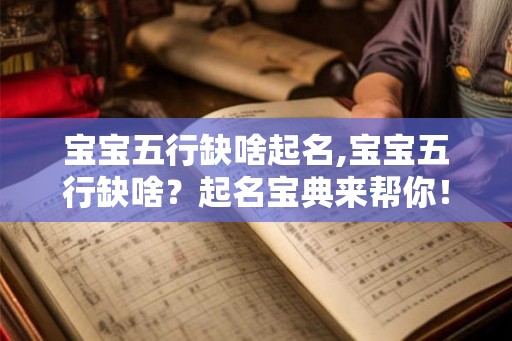 宝宝五行缺啥起名,宝宝五行缺啥？起名宝典来帮你！
