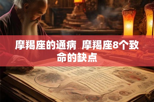 摩羯座的通病  摩羯座8个致命的缺点