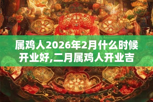 属鸡人2026年2月什么时候开业好,二月属鸡人开业吉日 属鸡人2026年2月什么时候开业好,二月属鸡人开业吉日