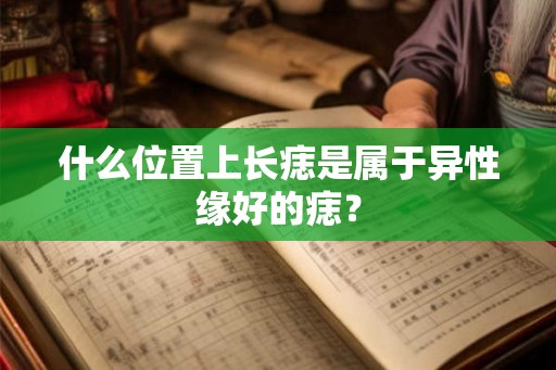什么位置上长痣是属于异性缘好的痣？