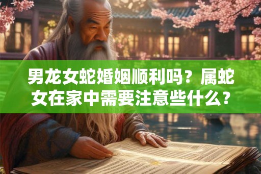 男龙女蛇婚姻顺利吗？属蛇女在家中需要注意些什么？