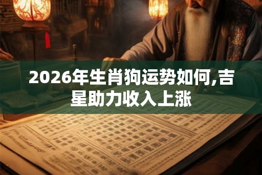 2026年生肖狗运势如何,吉星助力收入上涨