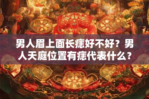 男人眉上面长痣好不好？男人天庭位置有痣代表什么？