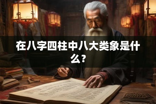 在八字四柱中八大类象是什么？