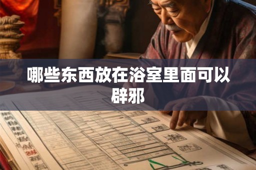 哪些东西放在浴室里面可以辟邪