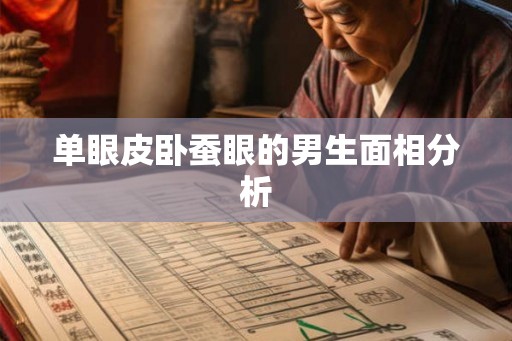 单眼皮卧蚕眼的男生面相分析
