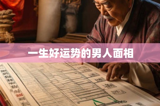 一生好运势的男人面相